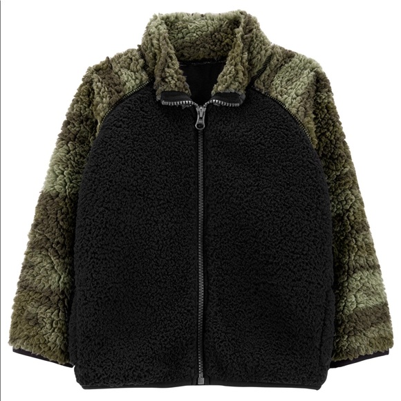 Carter’s Toddler Zip Up Sherpa Jacket - Picture 1 of 2